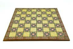 Sedef Desenli Polyester Vernik Kaplama Satranç Tahtası