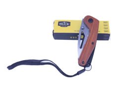 Buck EDC Katlanır Mini Cep Çakısı Ahşap Sap