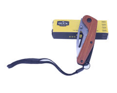 Buck EDC Katlanır Mini Cep Çakısı Ahşap Sap