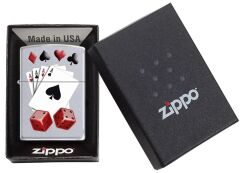 Zippo 4 Aces And Dice Dizayn Çakmak