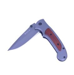 Buck Katlanır Kamp Çakısı Klipsli - Füme