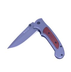 Buck Katlanır Kamp Çakısı Klipsli - Füme