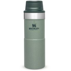 İnce Gövde Classic Trigger-Action Travel Mug 0,35 Litre(12 Oz) - Stanley Klasik Tek El Termos Bardak - Hammertone Green