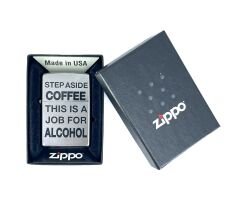 Zippo Step Aside Coffee This Is A Job For Alcohol Dizayn Çakmak