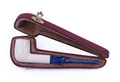 Lületaşı Pipo / Doğal Lületaşı El Yapımı Özel Kutulu 021