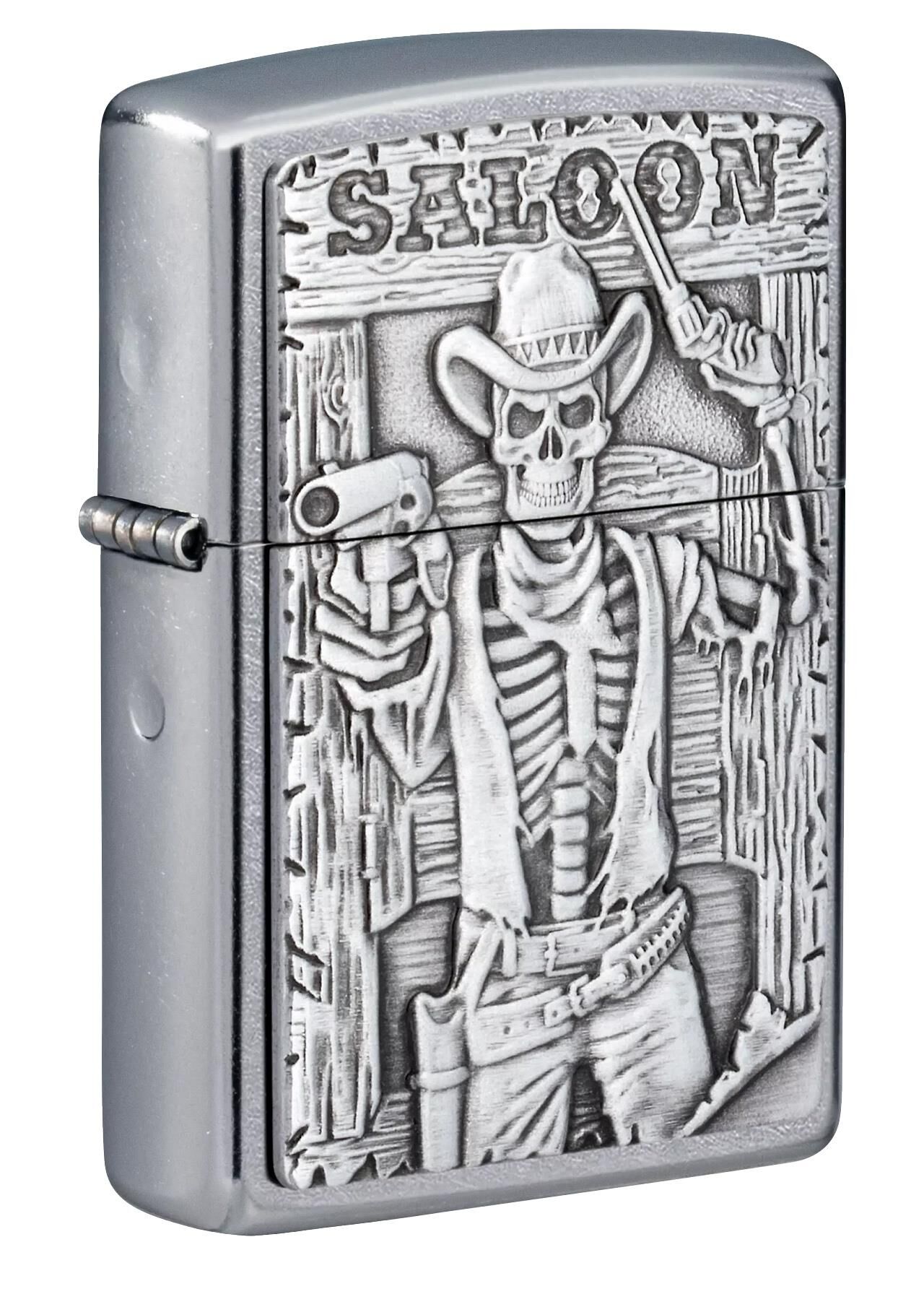Zippo Saloon Skull Emblem Çakmak