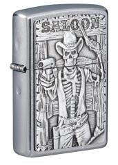 Zippo Saloon Skull Emblem Çakmak