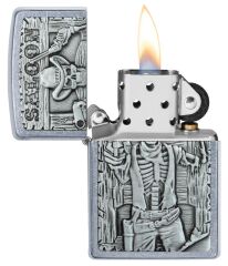 Zippo Saloon Skull Emblem Çakmak