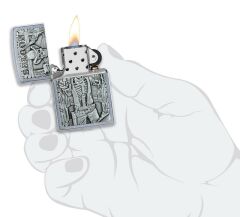 Zippo Saloon Skull Emblem Çakmak