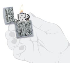 Zippo Saloon Skull Emblem Çakmak
