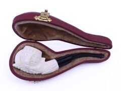 Lületaşı Pipo / Doğal Lületaşı El Yapımı Özel Kutulu 022