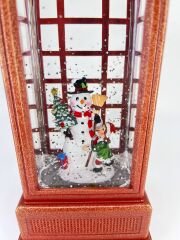 Kardan Adam ile Küçük Kız Işıklı ve Müzikli Kar Küresi