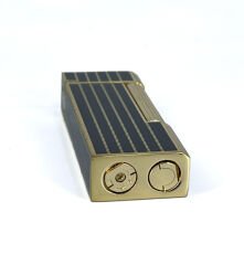 Zenit Altın Renk Şeritli Soft Flame Çakmak - Siyah