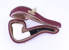 Lületaşı Pipo / Doğal Lületaşı El Yapımı Özel Kutulu 023