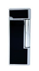 Zenit Krom Rengi Köşeli Soft Flame Çakmak - Siyah