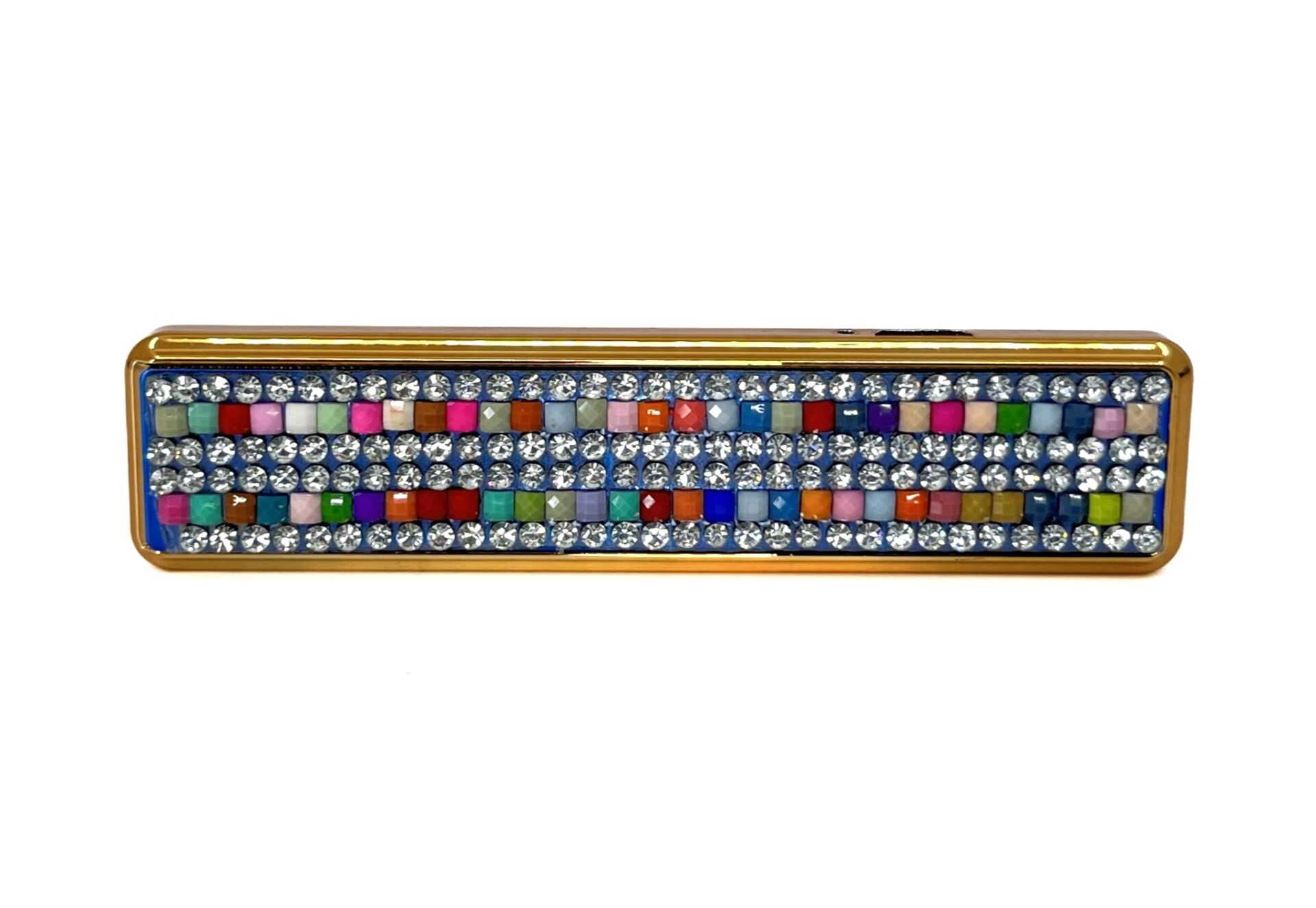 Suni Elmas Süslü Şarj Edilebilir Elektronik Usb Çakmak Model 1