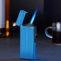 Tek Tourch Metal Çakmak Mavi Sert Keçe