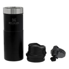 Stanley 0.47L Classic Trigger-Action Travel Mug - Matte Black