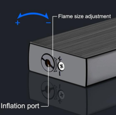 Tek Tourch Metal Çakmak Kırmızı Sert Keçe