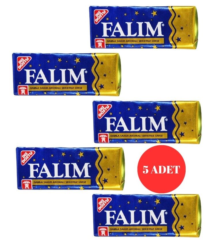 Falım Damla Sakızı Aromalı Şekersiz Sakız (5 ADET)