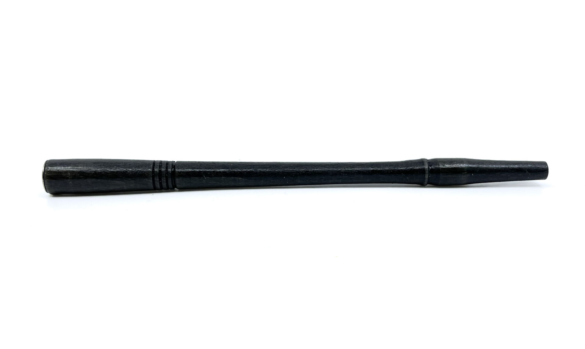 El Yapımı Uzun Slim Ahşap Ağızlık 5 mm - Siyah