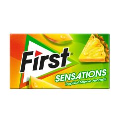 First Sensations Tropikal Meyve Aromalı Şekersiz Tatlandırıcılı Sakız 3'lü Paket