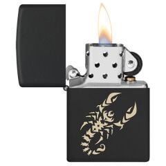 Zippo Scorpio - Akrep Black Matte Dizayn Çakmak