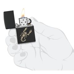 Zippo Scorpio - Akrep Black Matte Dizayn Çakmak