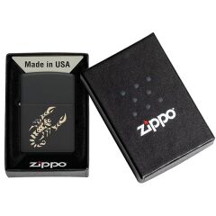 Zippo Scorpio - Akrep Black Matte Dizayn Çakmak