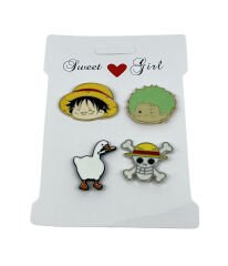 Kamp Çantası - Sırt Çantası - Terlik Süsü Charm Terlik 4'lü Jibbitz Aksesuar Model 4