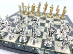 Antik Pers Metal Zamak Satranç Seti