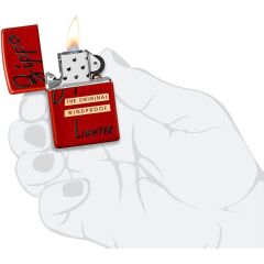 Zippo Red Box Top Dizayn Çakmak