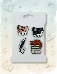 Kamp Çantası - Sırt Çantası - Terlik Süsü Charm Terlik 4'lü Jibbitz Aksesuar Model 2