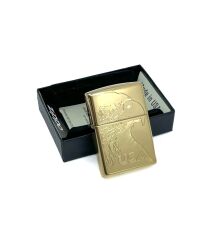 Zippo Amerikan Kartalı High Polish Brass Dizayn Çakmak