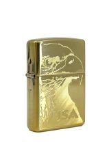 Zippo Amerikan Kartalı High Polish Brass Dizayn Çakmak