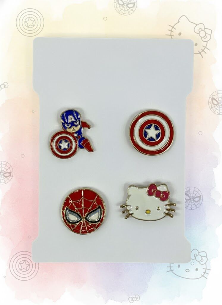 Kamp Çantası - Sırt Çantası - Terlik Süsü Charm Terlik 4'lü Jibbitz Aksesuar Model 3