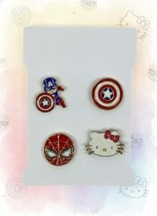 Kamp Çantası - Sırt Çantası - Terlik Süsü Charm Terlik 4'lü Jibbitz Aksesuar Model 3