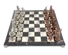 Mitolojik Kahramanlar Metal Zamak Satranç Seti