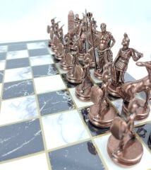 Mitolojik Kahramanlar Metal Zamak Satranç Seti