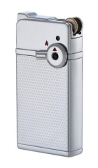 Krom Metal Çakmak Mum Alev + Tourch Alev