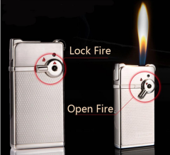 Krom Metal Çakmak Mum Alev + Tourch Alev