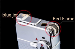 Krom Metal Çakmak Mum Alev + Tourch Alev