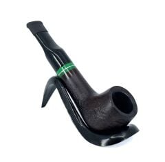 Pipsan İşlemeli El Yapımı Gül Kökü (Briar) Mini Pipo 9mm Filtreli - Model No: 12