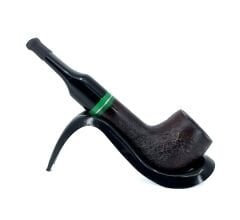 Pipsan İşlemeli El Yapımı Gül Kökü (Briar) Mini Pipo 9mm Filtreli - Model No: 12