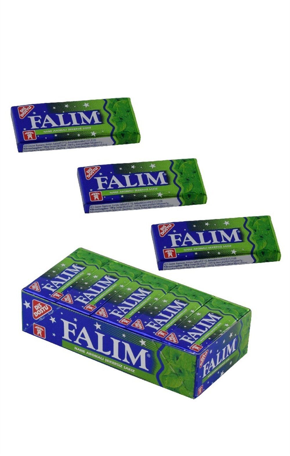 Falım Nane Aromalı Şekersiz Sakız 7 g (20 ADET)