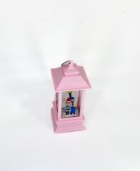 Romantik Kış Masalı Işıklı Kar Küresi - Sevgililer Pembe