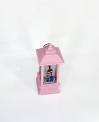Romantik Kış Masalı Işıklı Kar Küresi - Sevgililer Pembe