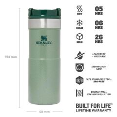 Stanley Klasik Neverleak Termos Bardak 0.35 LT - Hammertone Green