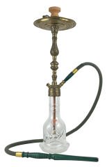 Elmas Nargile Pirinç Tuğra İşleme Nargile Takımı