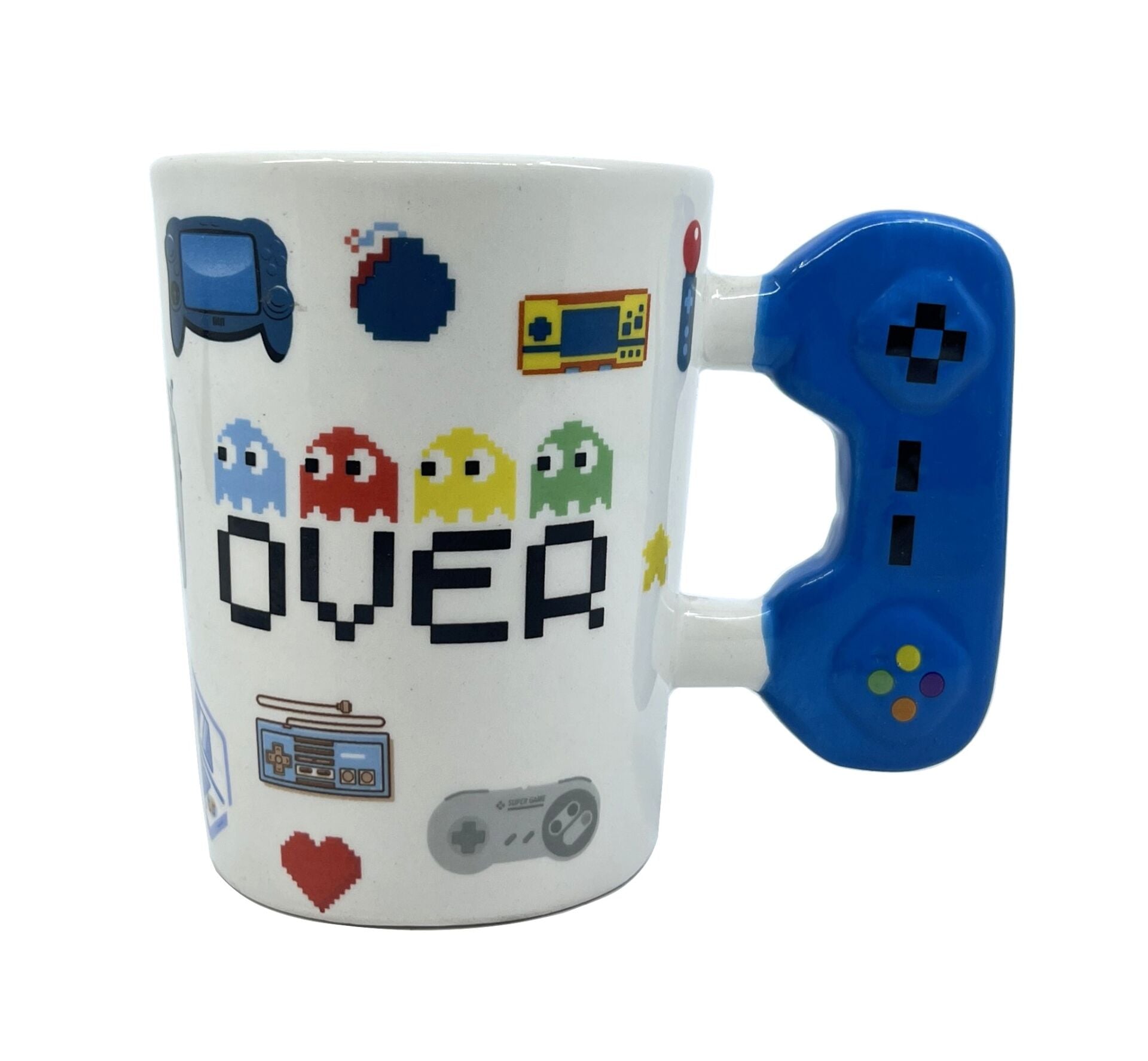 Retro Gamer Tasarım Seramik Kupa - Oyun Konsolu Saplı